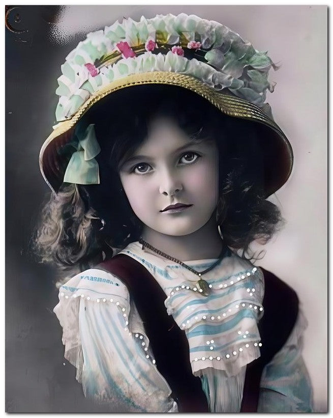 Vintage Photos Belle Epoque Children 1910 Hat 8x10 Photo Print 23052504832