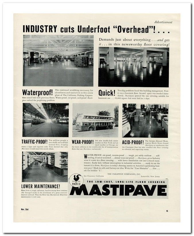 8x10 Vintage Ad 1936 Mastipave 02062500018