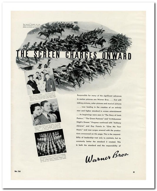 8x10 Vintage Ad 1936 The Screen Charges 02062500023