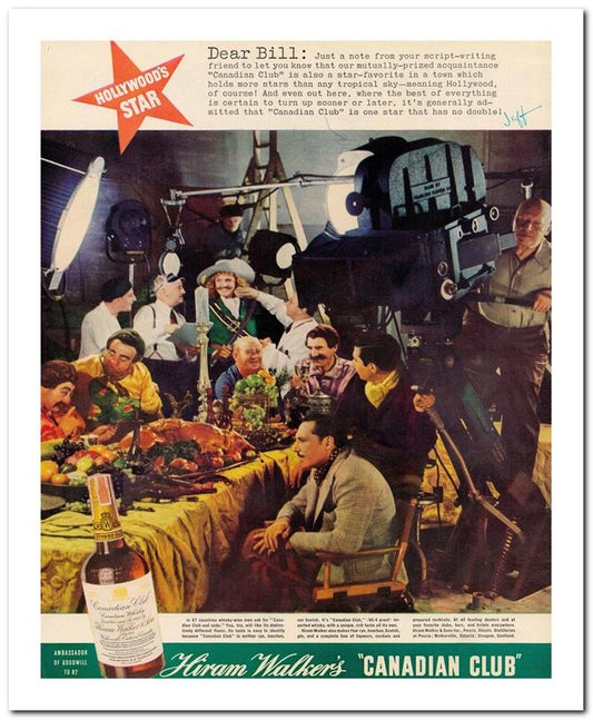 8x10 Vintage Ad 1938 Hiram Walker's Canad Ian Club 02062500038