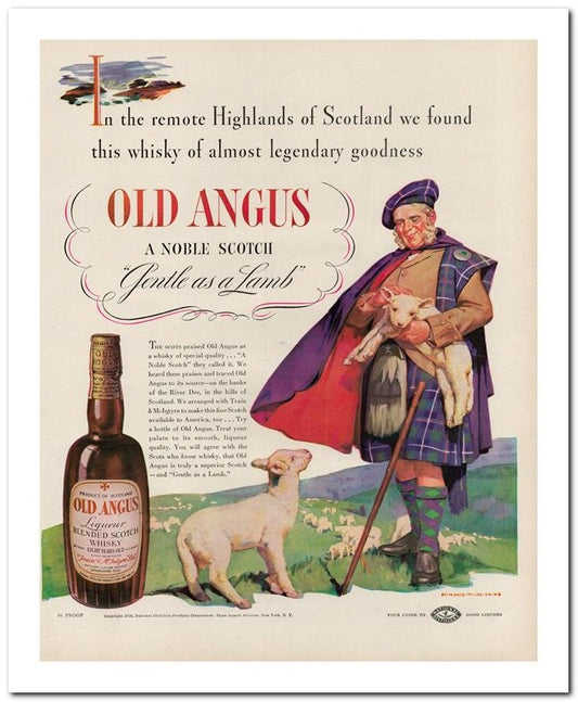 8x10 Vintage Ad 1938 Old Angus 02062500041