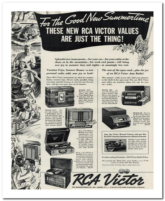 8x10 Vintage Ad 1938 Rca Victor 02062500043