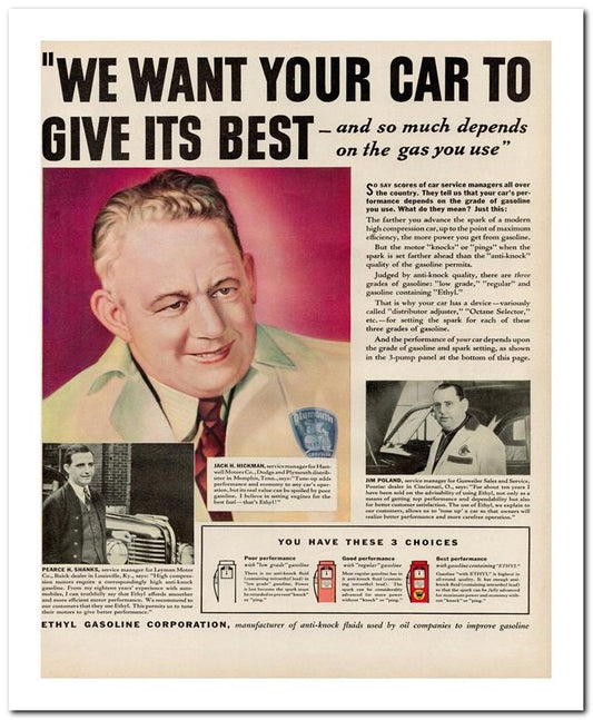 8x10 Vintage Ad 1938 We Want Your Car To 02062500044