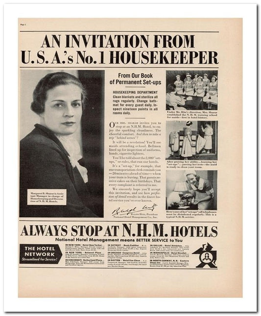 8x10 Vintage Ad 1938 Usa's No 1 Housekeeper 02062500047