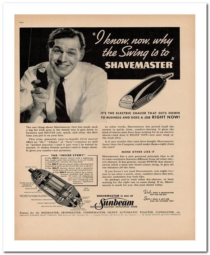 8x10 Vintage Ad 1938 The Swing Is To 02062500048