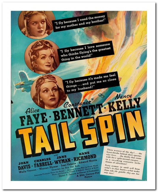 8x10 Vintage Ad 1939 Tail Spin 02062500056