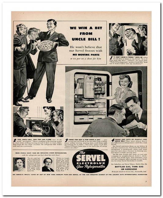 8x10 Vintage Ad 1939 Servel 02062500058