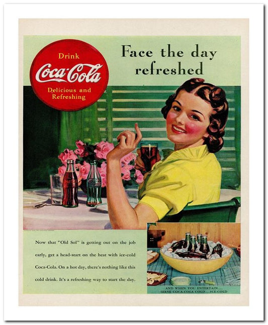 8x10 Vintage Ad 1939 Coca Cola 02062500060