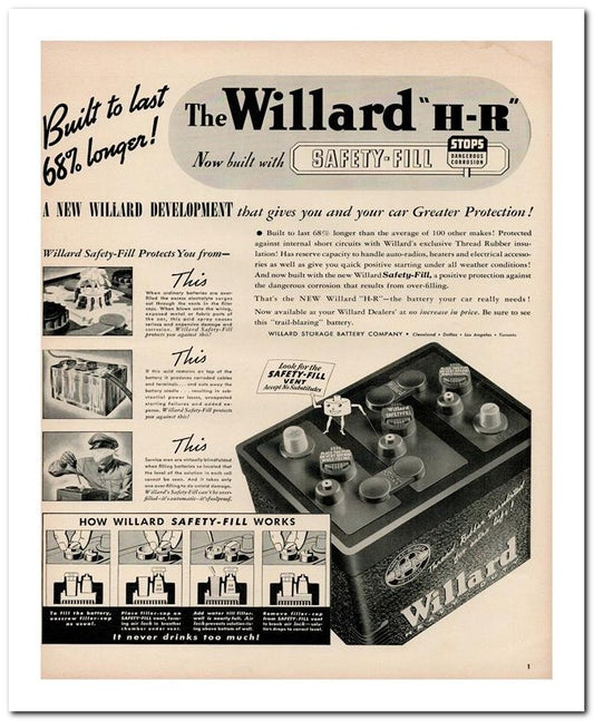 8x10 Vintage Ad 1939 The Willard 02062500063