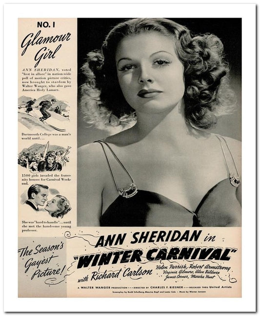 8x10 Vintage Ad 1939 Ann Sheridan 02062500066