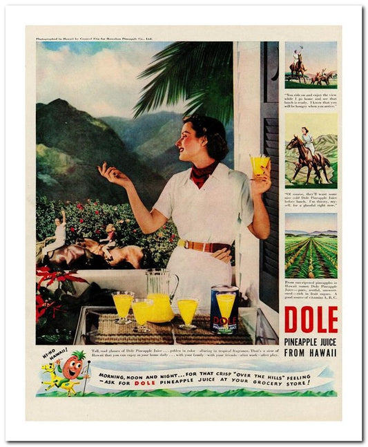 8x10 Vintage Ad 1939 Dole 02062500069