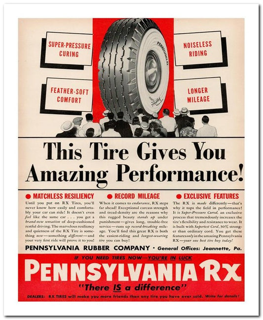 8x10 Vintage Ad 1939 Pennsylvania Rx 02062500091