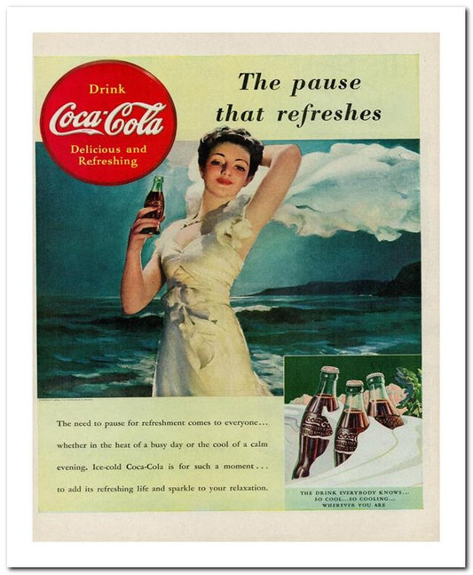 8x10 Vintage Ad 1939 Coca Cola 02062500094