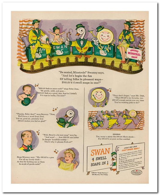 8x10 Vintage Ad 1944 Swan 02062500106