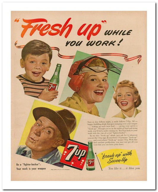 8x10 Vintage Ad 1944 Fresh 02062500109