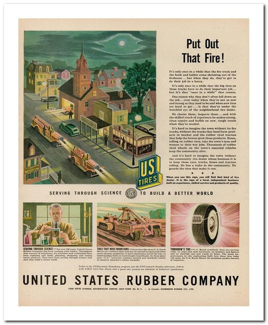 8x10 Vintage Ad 1944 United States Rubber Company 02062500111