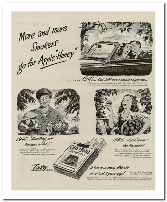 8x10 Vintage Ad 1944 Smokers 02062500159