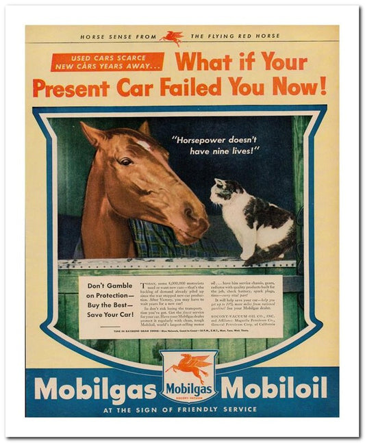 8x10 Vintage Ad 1944 Present Car Failed You Now 02062500161