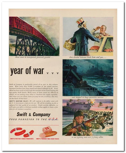 8x10 Vintage Ad 1944 Year Of War Of War 02062500188