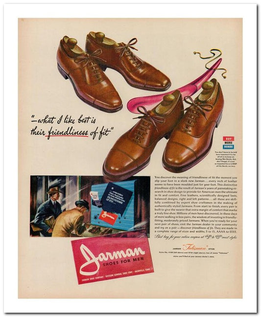 8x10 Vintage Ad 1944 Their Friendliness Of Fit 02062500198