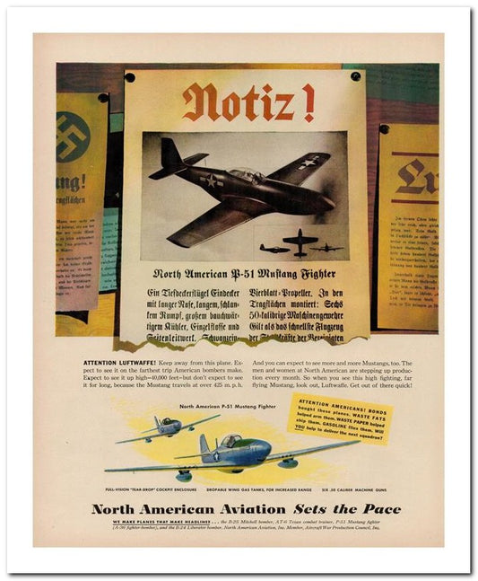 8x10 Vintage Ad 1944 Notiz 02062500225