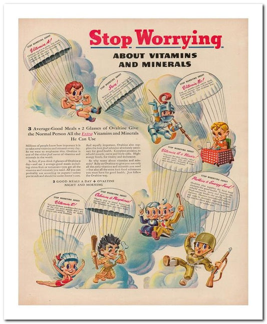 8x10 Vintage Ad 1944 Stop Worrying 02062500256