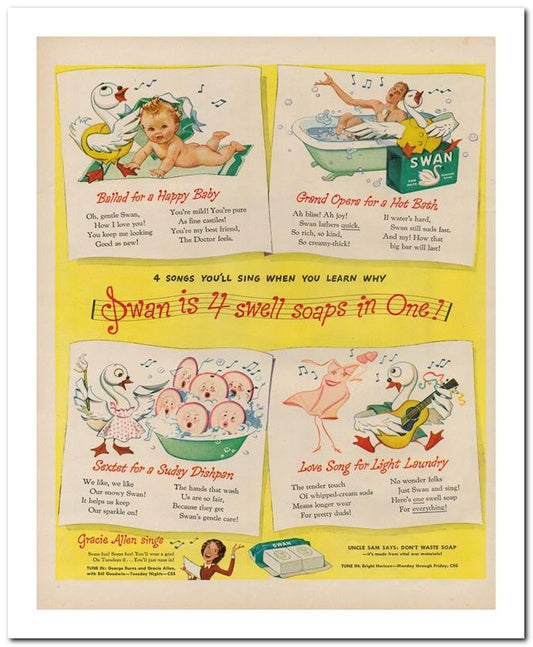8x10 Vintage Ad 1944 Iwan Is 4 Swell Soaps In One 02062500265