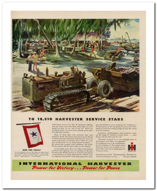 8x10 Vintage Ad 1944 Power For Victory Power For Peace 02062500273