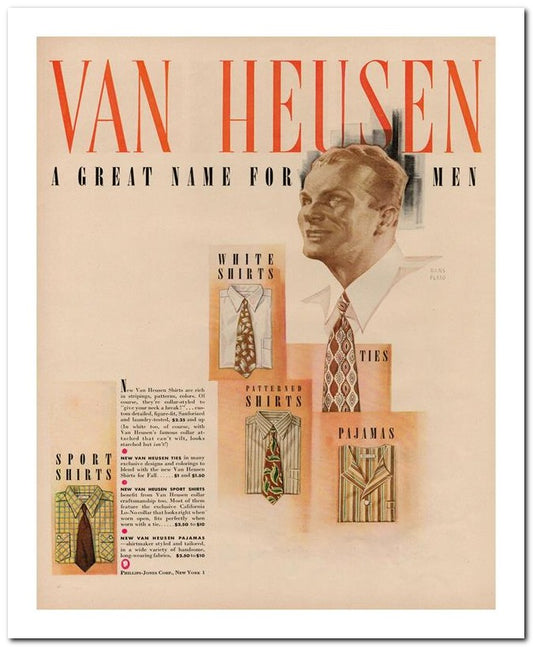 8x10 Vintage Ad 1944 Van Heusen 02062500282