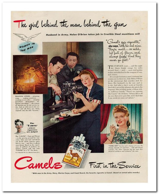 8x10 Vintage Ad 1944 The Girl Behind The Man Behind The 02062500286