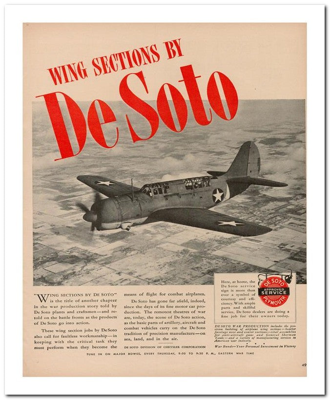 8x10 Vintage Ad 1944 Soto 02062500293