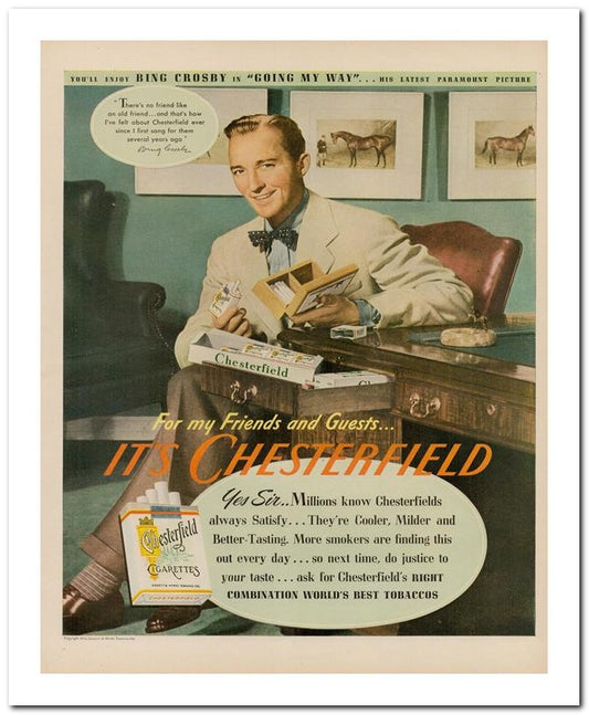 8x10 Vintage Ad 1944 It Chesterfield 02062500306