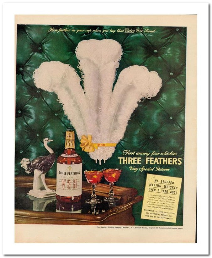 8x10 Vintage Ad 1944 Its A Feather In Your Cap When You Buy That 02062500317