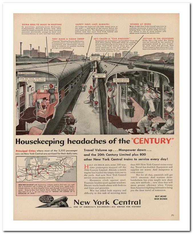 8x10 Vintage Ad 1944 Housekeeping Head Aches Of The Century 02062500318