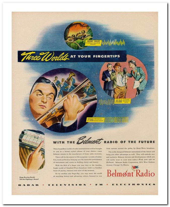 8x10 Vintage Ad 1944 Three World's 02062500319