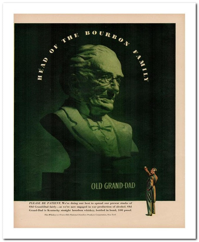 8x10 Vintage Ad 1944 The Bourbon 02062500378