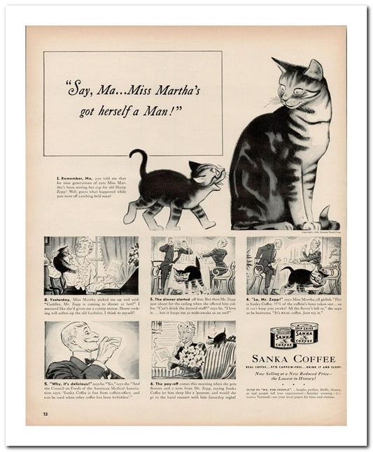 8x10 Vintage Ad 1939 Say Ma Miss Martha's 02062500387
