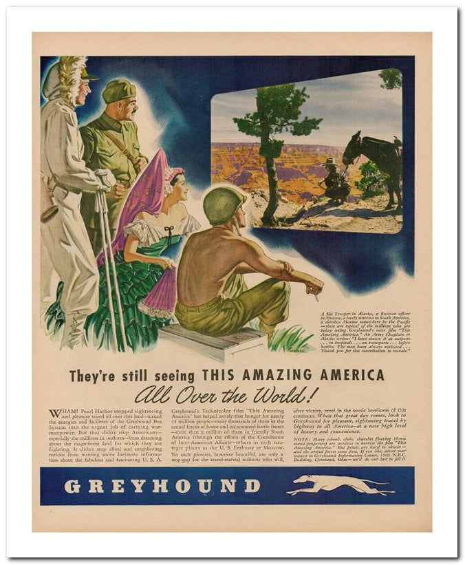 8x10 Vintage Ad 1944 They Re Still Seeing This Amazing America 02062500484