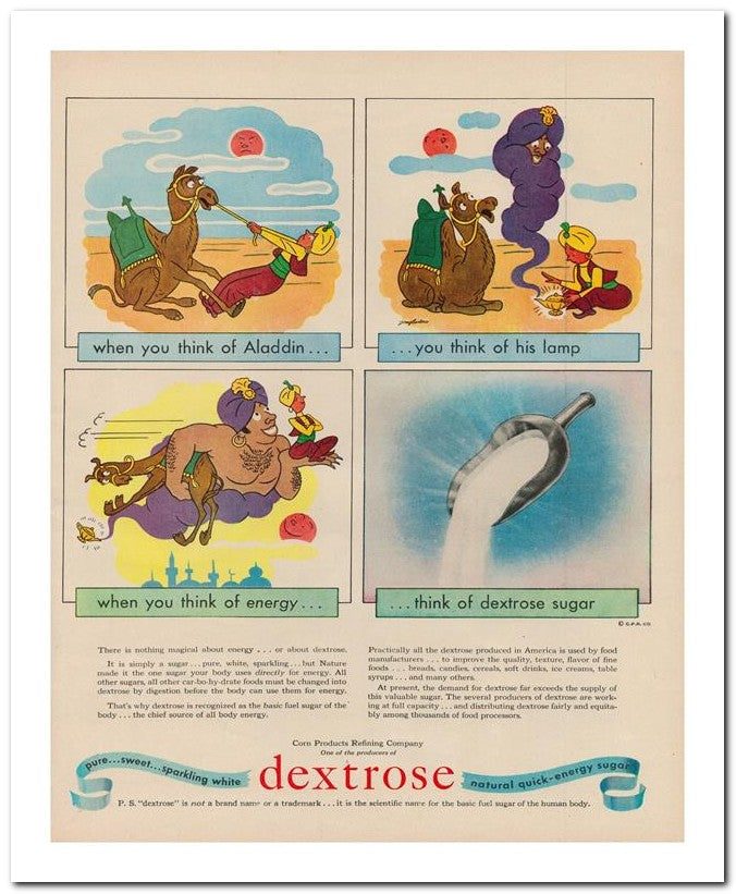8x10 Vintage Ad 1945 Dextrose 02062500501