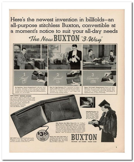 8x10 Vintage Ad 1939 A Moment's Notice To Suit Your All Day Need 02062500508