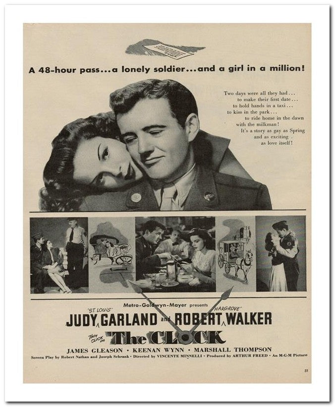 8x10 Vintage Ad 1945 The Clock 02062500537