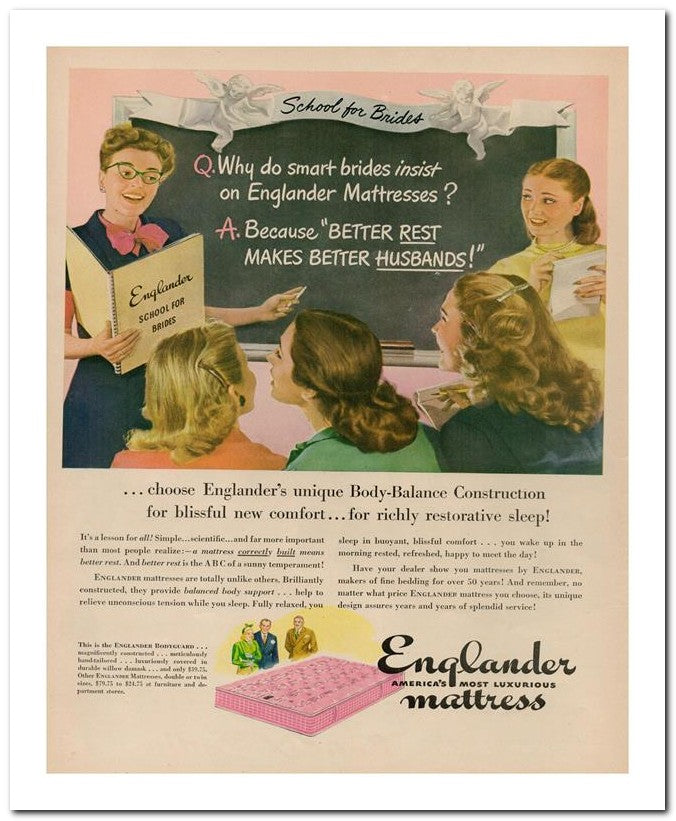 8x10 Vintage Ad 1945 Englander 02062500546