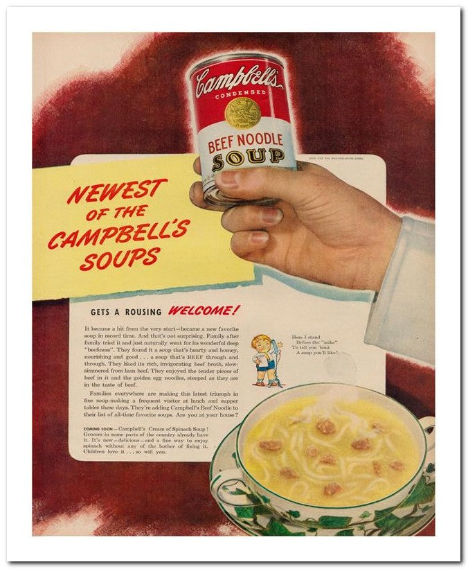 8x10 Vintage Ad 1945 Campbell's 02062500550