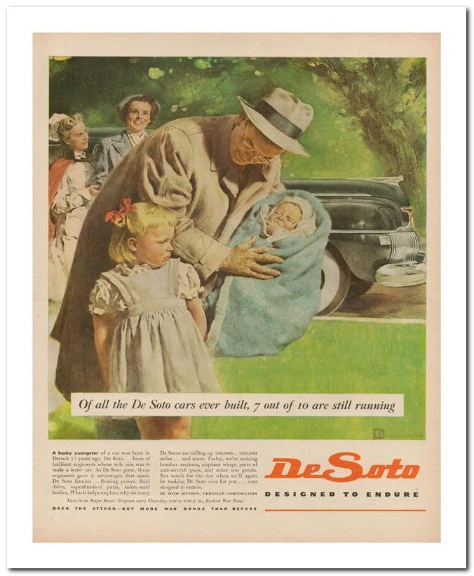 8x10 Vintage Ad 1945 Desoto 02062500555