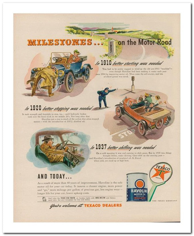 8x10 Vintage Ad 1945 Milestones 02062500556