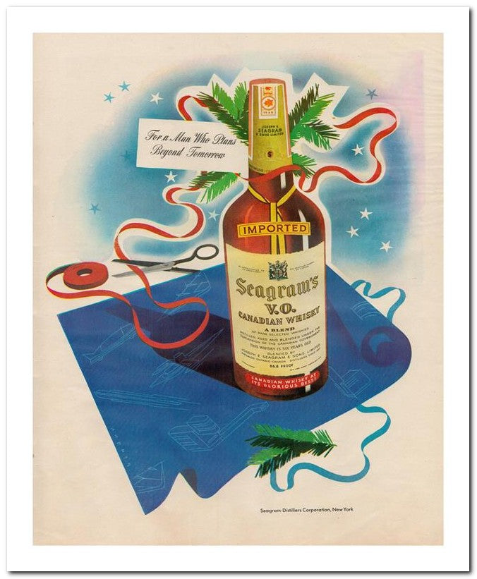 8x10 Vintage Ad 1945 Seagram's 02062500654