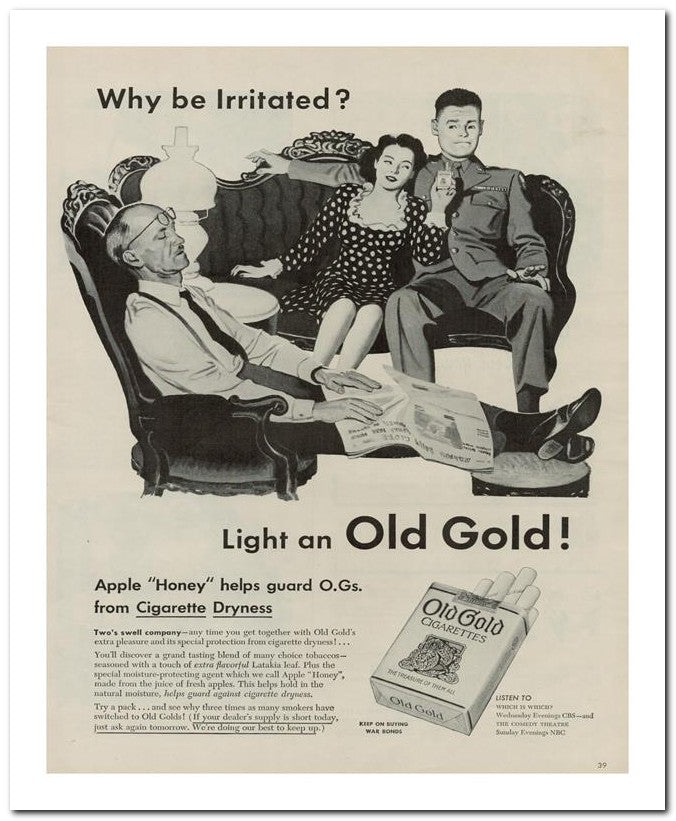 8x10 Vintage Ad 1945 Light An Old 02062500765