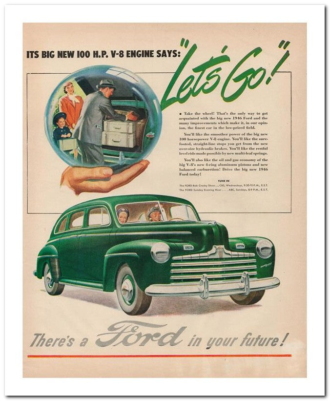 8x10 Vintage Ad 1946 Let's Go 02062500779
