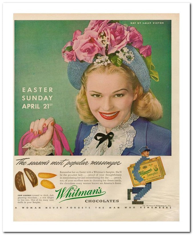 8x10 Vintage Ad 1946 Whitman's 02062500813