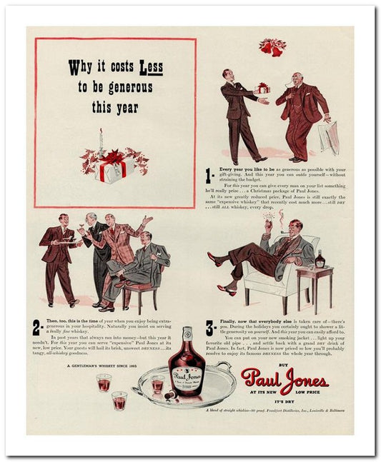 8x10 Vintage Ad 1939 Paul Jones 02062500816